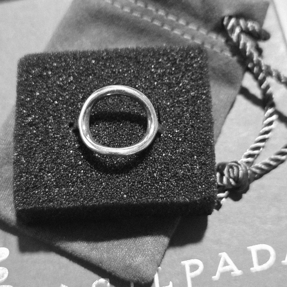 Silpada Polished Silver Oval Band Ring